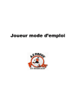 Joueur mode d`emploi