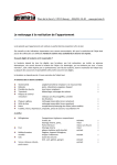 Check-liste nettoyage appartement