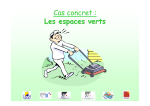 Cas concret : Les espaces verts