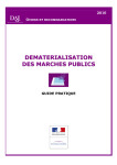 DEMATERIALISATION DES MARCHES PUBLICS