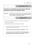 Sujet de concours des personnels de direction