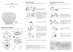 Blob Mode d`emploi Nettoyage et maintenance