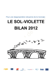 LE SOL-VIOLETTE BILAN 2012