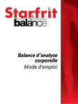 Balance d`analyse corporelle Mode d`emploi