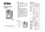Manuel d`utilisation Multimètre de poche numérique à sélection