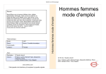 Hommes femmes mode d`emploi