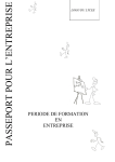 Livret "passeport pour l`entreprise"