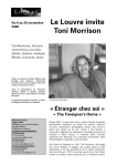 Dossier de presse "Le Louvre invite Toni Morrison"