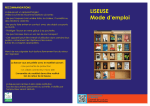 LISEUSE Mode d`emploi