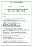 La pratique du contrat à l`épreuve des faits depuis la loi du 2