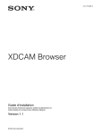 Installation de XDCAM Browser