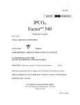 IPCO Factor 540 Herbicide Liquide