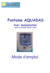 Fontaine AQUADAS et DYNAMISATION