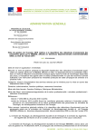 ADMinisTRATiOn généRALE - Bulletin Officiel