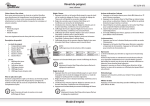 Réveil de poignet Mode d`emploi