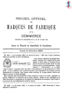 A - Annexe N° 1 / Marques de fabrique - 14 décembre 1885