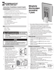 Minuterie électronique encastrée 7 jours