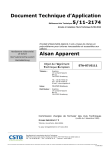 Document Technique d`Application Alsan Apparent