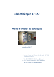 Mode d`emploi du - Service documentation