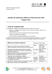 Enquête de satisfaction 2009 de la Pharmacie des HUG Rapport final