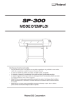 SP-300 User Manual (French) part 1 of 2