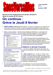 On continue : Grève le Jeudi 8 février