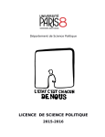 brochure licence 2015-2016 - Département de science politique