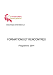 FORMATIONS ET RENCONTRES