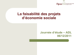 La faisabilité économique des projets d`économie sociale