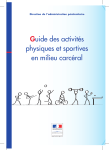 Guide des activités physiques et sportives en milieu carcéral