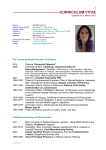 curriculum vitae - BFH: Gesundheit