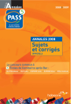 Pass Annales 2008