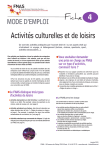 FICHE 4 ACTIVITES DE LOISIRS - 171 Ko