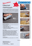 Detachant chewing gum