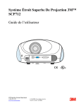 Système Étroit Superbe De Projection 3M™ SCP712 Guide de l