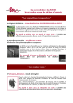 La newsletter du MND les rendez