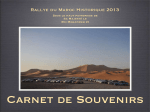 Carnet de Souvenirs Maroc 2013