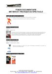 fonds documentaire metiers et pratique du spectacle