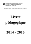 Programmes 2014 - 2015 - Université de Bretagne Occidentale