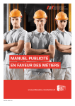Manuel publicité en faveur des métiers (Edition: Avril 2014)