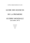 Télécharger le mode d`emploi du Guide des sources - Loiret 14-18