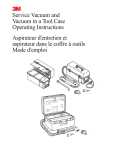 М Service Vacuum and Vacuum in a Tool Case Operating