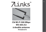 Clé Wi-Fi 300 Mbps WS-603.X2 à double antenne