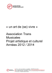 projet ATM 2012 2014 - VF - Association Trans Musicales