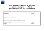 CQP Vente et promotion de produits pharmaceutiques en