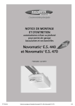 FT 723 86 A Notice de montage et d`entretien Novomatic