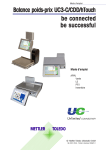 Balance poids-prix UC3-C/CDD/hTouch be connected be successful