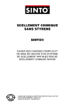 SCELLEMENT CHIMIQUE SANS STYRENE SINTO®