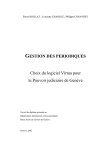 GESTION DES PERIODIQUES Choix du logiciel Virtua