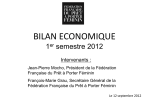 BILAN ECONOMIQUE 1er semestre 2012